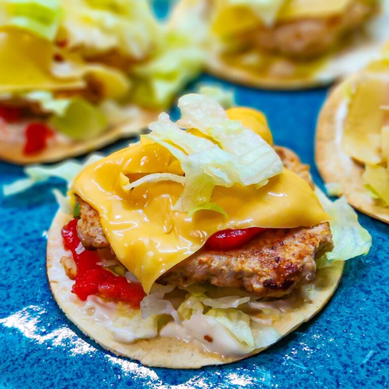 Chrupiące burger tacos (6 sztuk)